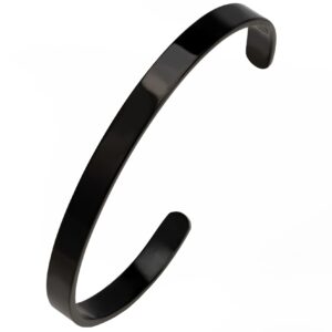 SCHWARZES MANSCHETTENARMBAND