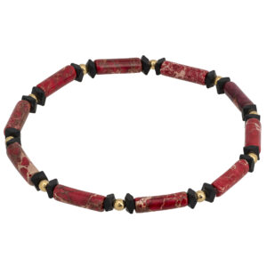 ARMBAND JASPIS IMPERIAL ROT