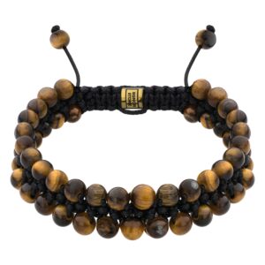 GEFLOCHTENES TIGERAUGE-ARMBAND