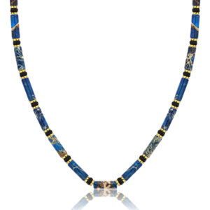 HALSKETTE AUS BLAUEM JASPIS