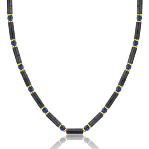 HALSKETTE AUS DUNKLEM JASPIS