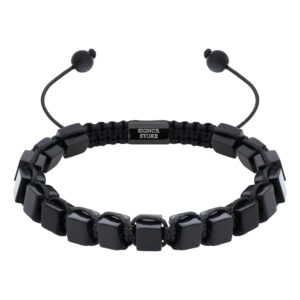 HERRENARMBAND ONYX FUSSKETTCHEN