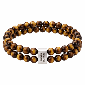 DOPPELTER TIGERAUGE-ARMREIF