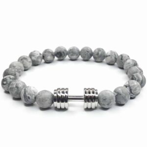 ARMBAND MIT HANTEL JASPIS