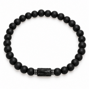 HERRENARMBAND SCHWARZER TURMALIN