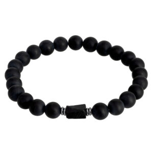 HERRENARMBAND SCHWARZER TURMALIN