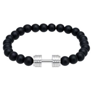 ARMBAND MIT HANTEL ONYX