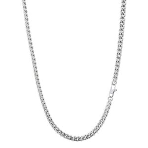 SILBERNE PANZERKETTE HALSKETTE