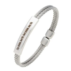 STAHLARMBAND MIT GRAVUR