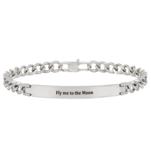 HERRENARMBAND PANCERKETTE MIT GRAVUR