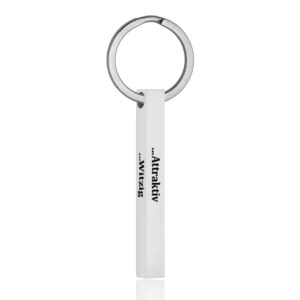 SCHLÜSSELANHÄNGER SILBER MIT GRAVUR