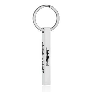 SCHLÜSSELANHÄNGER SILBER MIT GRAVUR